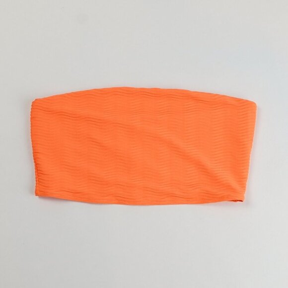 Toast Swim Palm Wave Tube Top Orange - Size Small - Picture 1 of 3